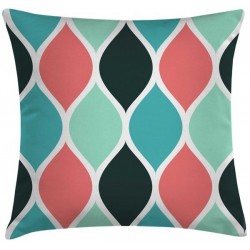 LAVA Yeşil Turuncu Desenli 45x45 cm Kırlent Kılıfı LAVA Yeşil Turuncu Desenli 45x45 cm Kırlent Kılıfı