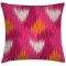 PINK FREQ Frekans Desenli Turuncu-Pembe 45x45 cm Kırlent Kılıfı