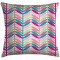 STRIPE LEAVES Çizgi Yaprak Desenli Renkli 45x45 cm Kırlent Kılıfı