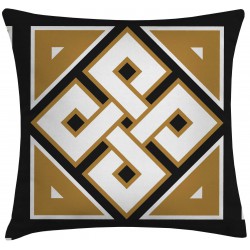 CASTLE Arma Desenli 45x45 cm Kırlent Kılıfı CASTLE Arma Desenli 45x45 cm Kırlent Kılıfı