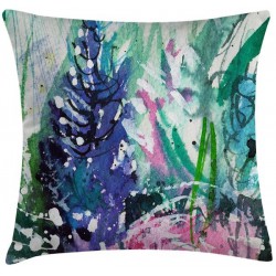 LAVENDER BRUSH Fırça Lavanta Desenli Renkli 45x45 cm Kırlent Kılıfı LAVENDER BRUSH Fırça Lavanta Desenli Renkli 45x45 cm Kırlent Kılıfı