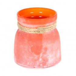 LUCE Turuncu Cam Mumluk