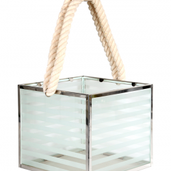 PONZA Nikel Çerçeveli Cam Lambader