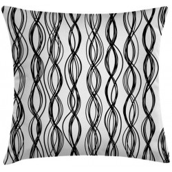 HAIR Saç Desenli Siyah-Beyaz 45x45 cm Kırlent Kılıfı HAIR Saç Desenli Siyah-Beyaz 45x45 cm Kırlent Kılıfı