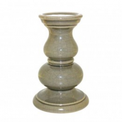 BALTAR Seramik Gri Şamdan