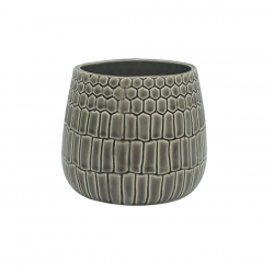 Colmena Taupe Seramik Vazo