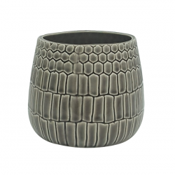 Colmena Taupe Seramik Vazo