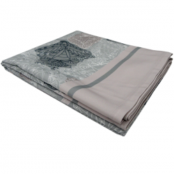 PALE Geometrik Kanat Desenli Pembe Gri 160x220 cm Masa Örtüsü PALE Geometrik Kanat Desenli Pembe Gri 160x220 cm Masa Örtüsü