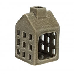 Koyu Gri Seramik Mumluk