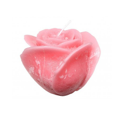 Koyu Pembe Gül Mum