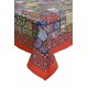 FIESTA Mozaik Mandala Desenli Turuncu 160x220 cm Masa Örtüsü