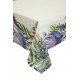 MAUVE Büyük Mor Çiçek Desenli 160x220 cm Masa Örtüsü