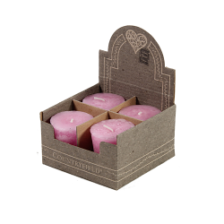 VOTIVE Dörtlü Pembe Mum Seti VOTIVE Dörtlü Pembe Mum Seti