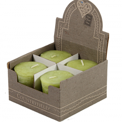 VOTIVE Dörtlü Sarı Mum Seti